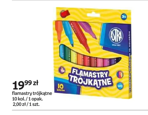 Flamastry trójkątne Astra promocja w Empik
