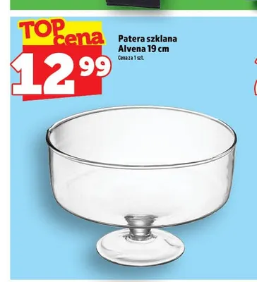 Patera szklana Alvena 19 cm promocja w TOPAZ