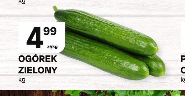 Ogórek zielony promocja w Chorten