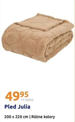 Pled Julia 200x220 cm promocja w Action