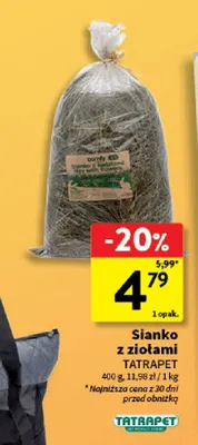 Sianko z ziołami Tatrapet promocja w Intermarche