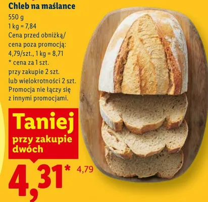 Chleb na maślance promocja w Lidl