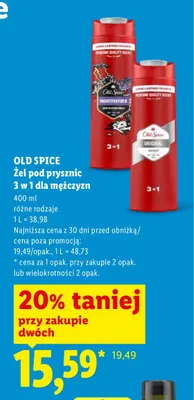 Żel pod prysznic Old Spice 3 w 1 dla mężczyzn promocja w Lidl