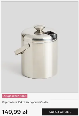 Pojemnik na lód ze szczypcami home&you Colder promocja w home&you