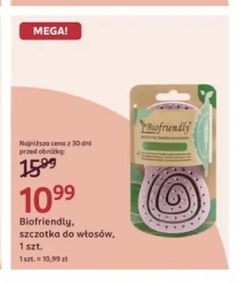 Szczotka do włosów Biofriendly promocja w Rossmann