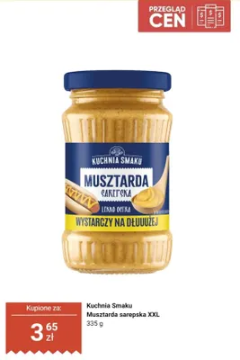 Musztarda sarepska XXL Kuchnia Smaku promocja w Dino