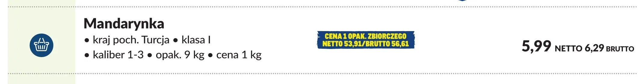 Mandarynki promocja w Makro