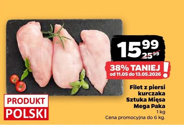 Filet z piersi kurczaka Sztuka Mięsa Mega Paka promocja w Netto