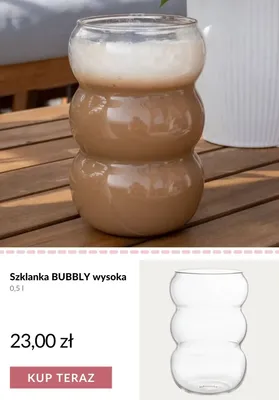 Szklanka BUBBLY wysoka 0,5l promocja w Homla