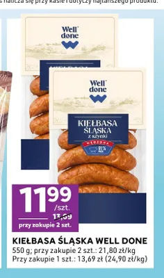 Kiełbasa Śląska Well Done promocja w Stokrotka