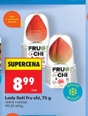 Lody Soti Fru Chi truskawkowe promocja w Biedronka