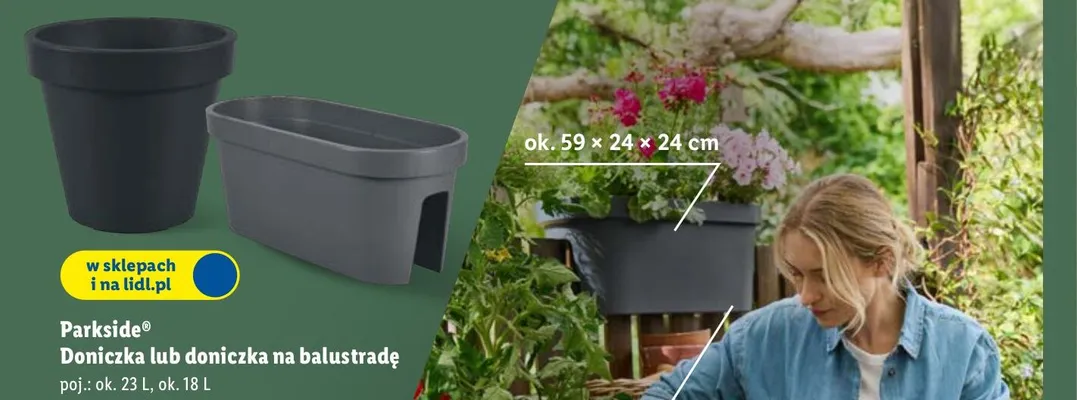Doniczka na balustradę  promocja w Lidl