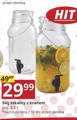 Słój szklany z kranem promocja w Prymus AGD