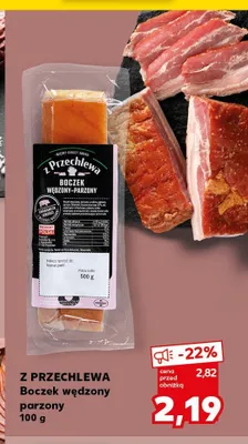 Boczek wędzony parzony Z Przechlewa promocja w Kaufland