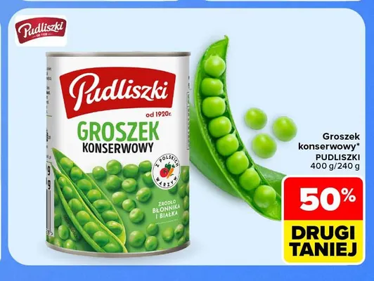 Groszek konserwowy Pudliszki promocja w Carrefour
