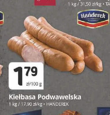 Kiełbasa podwawelska Hańderek promocja w Marketvita