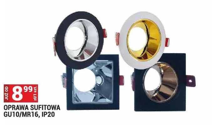 Oprawa sufitowa GU10/MR16 IP20 promocja w Merkury Market