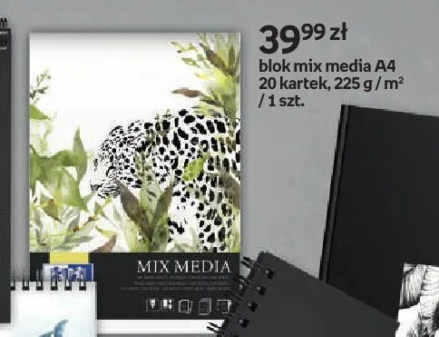 Blok mix media A4 Oxford 20 kartek promocja w Empik