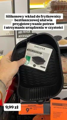 Silikonowy wkład do frytkownicy beztłuszczowej Smukee Home promocja w Biedronka