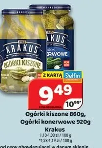 Ogórki kiszone Krakus promocja w Delfin