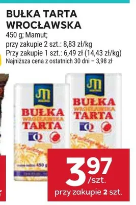 Bułka tarta wrocławska promocja w Stokrotka