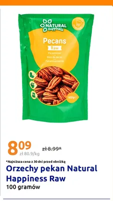 Orzechy pekan Natural Happiness Raw promocja w Action