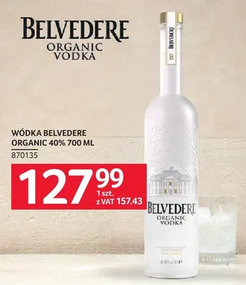 Wódka Belvedere Organic 40% 700 ml promocja w Selgros