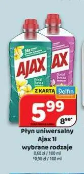 Płyn uniwersalny Ajax Floral Fiesta Green promocja w Delfin