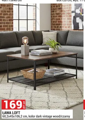 Ława Loft promocja w Merkury Market
