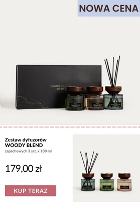 Zestaw dyfuzorów zapachowych Woody Blend 3-pak 100 ml promocja w Homla