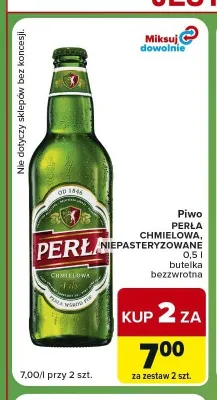 Piwo Perła Chmielowa promocja w Carrefour Express