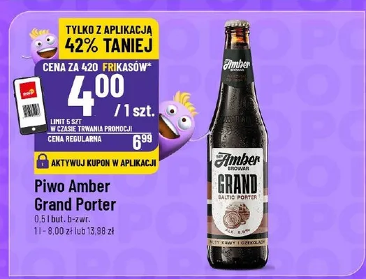 Piwo Amber Grand Porter promocja w POLOmarket