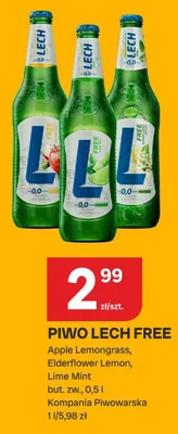 Piwo bezalkoholowe Lech Free Apple Lemongrass promocja w Chorten