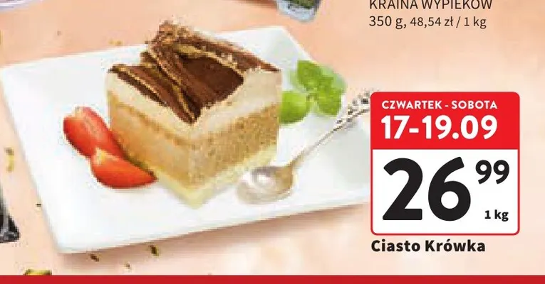 Ciasto Krówka promocja w Intermarche