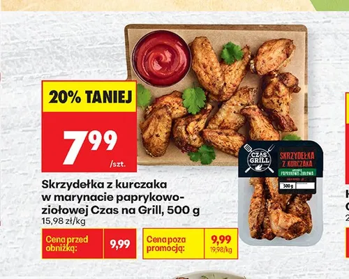 Skrzydełka z kurczaka w marynacie paprykowo-ziołowej Czas na Grill promocja w Biedronka