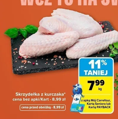Skrzydełka z kurczaka promocja w Carrefour Market