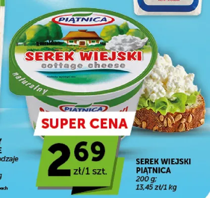 Serek wiejski naturalny Piątnica promocja w Euro Sklep
