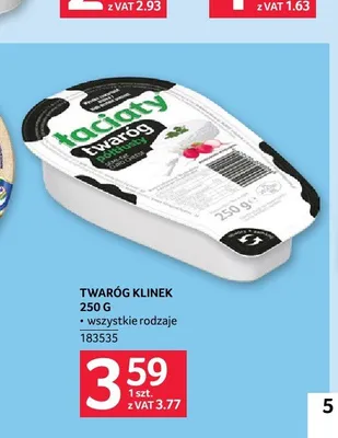 Twaróg klinek Łaciaty promocja w Selgros