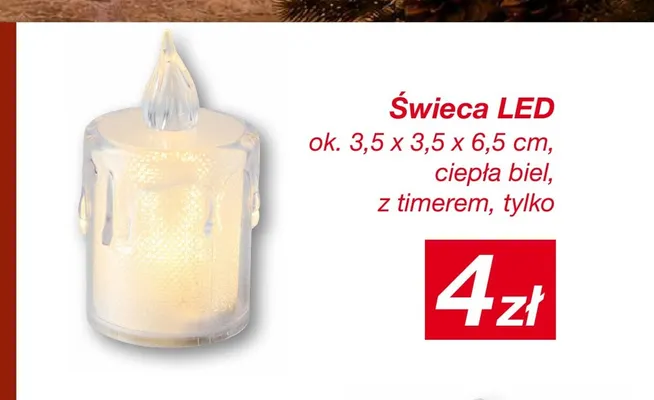 Świeca LED promocja w KiK