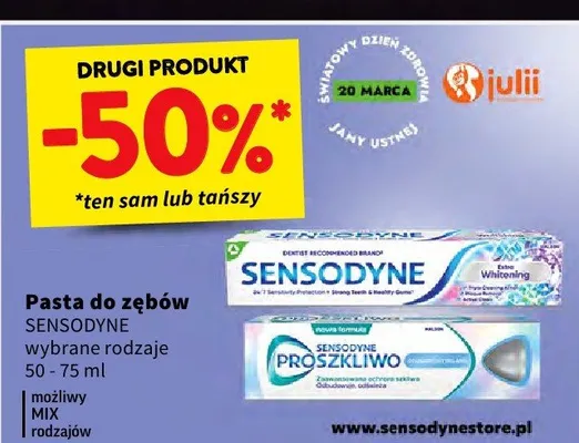 Pasta do zębów wybrane rodzaje promocja w Intermarche