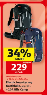 Plecak turystyczny Nils Camp Northlake promocja w Auchan