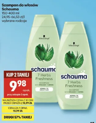 Szampon do włosów 7 Herbs Freshness promocja w Delikatesy Centrum