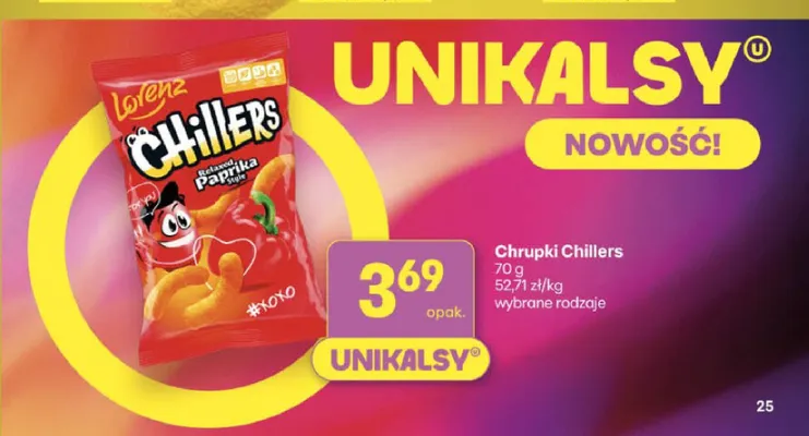 Chrupki Chillers Relaxed Paprika Style Lorenz promocja w Delikatesy Centrum