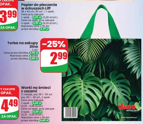 Torba na zakupy Dino promocja w Dino