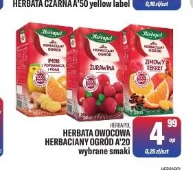 Herbata owocowa Herbaciany Ogród Herbapol promocja w Tomi Markt