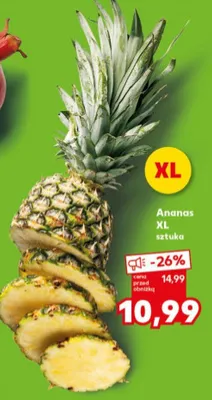 Ananas XL 1 szt. promocja w Kaufland