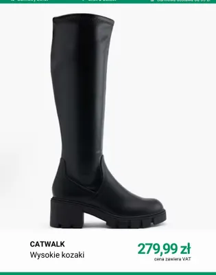 Wysokie kozaki Catwalk promocja w Deichmann