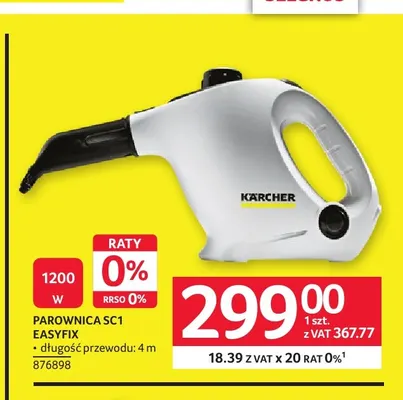 Parownica SC1 EasyFix Kärcher promocja w Selgros