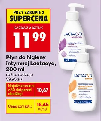 Płyn do higieny intymnej, różne rodzaje promocja w Biedronka