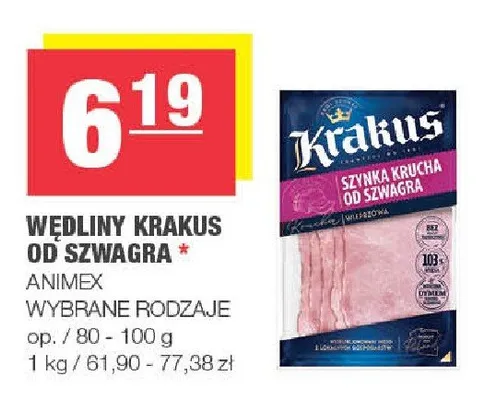 Wędliny Krakus od Szwagra promocja w SPAR